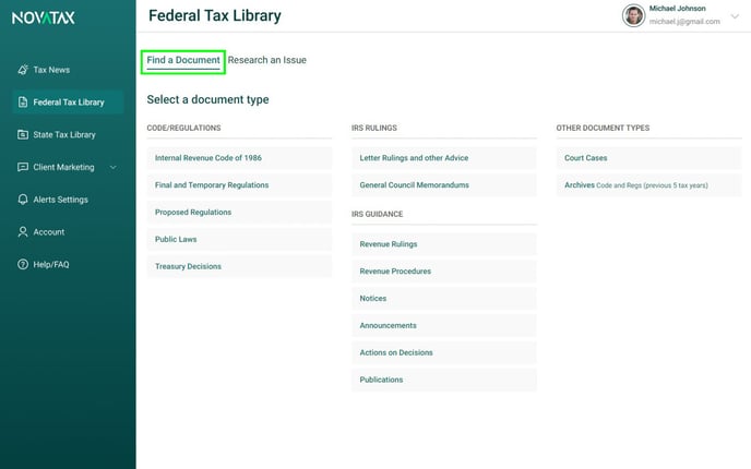 NovaTax_Federal_Library_Find-Document