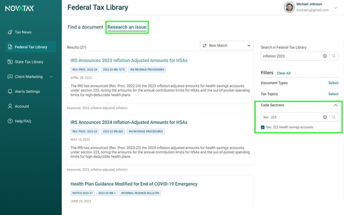 NovaTax_Federal_Library_Research-Issue_codesection