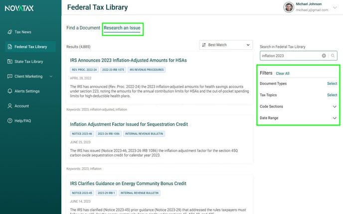 NovaTax_Federal_Library_Research-Issue_filters