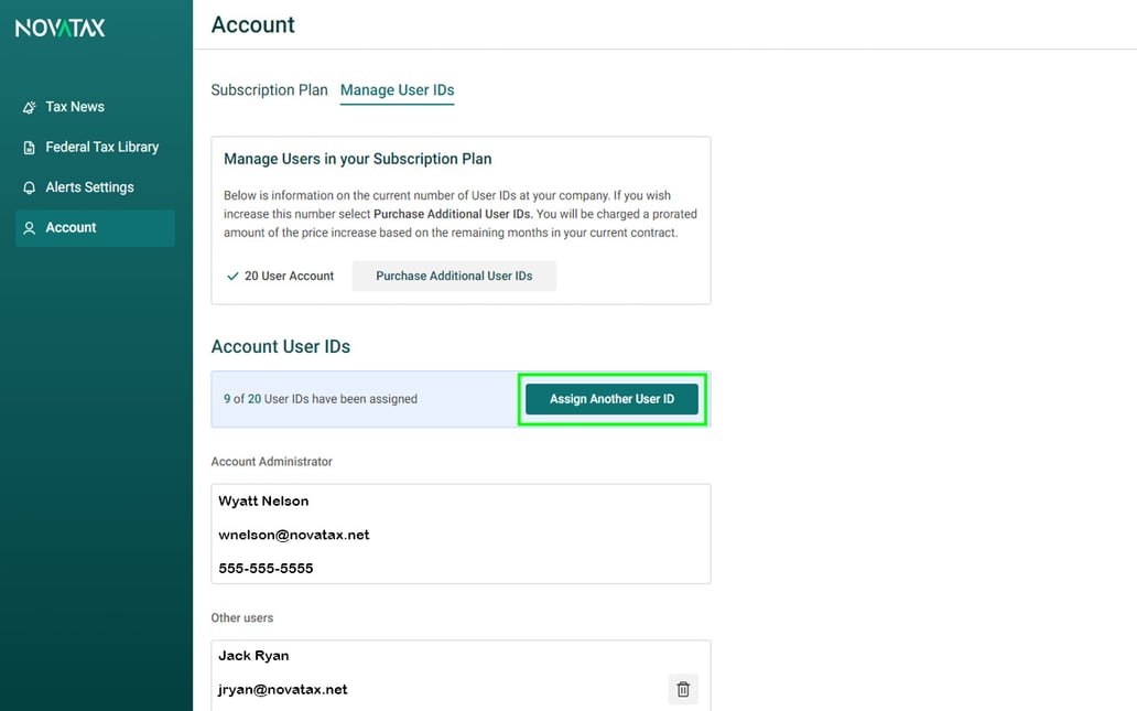 How do I manage User IDs?